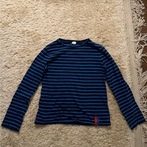 KULE modern long sleeve tee, striped, Medium